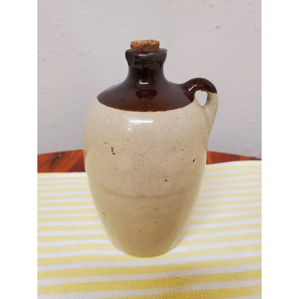 Vintage Miniature USA Pottery Stoneware Jug